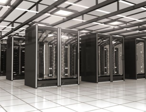 Electrical engineer performing earthing resistance test at data centre