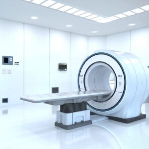 Diagram showing the significance of electrical earthing for patient safety and equipment reliability in hospitals