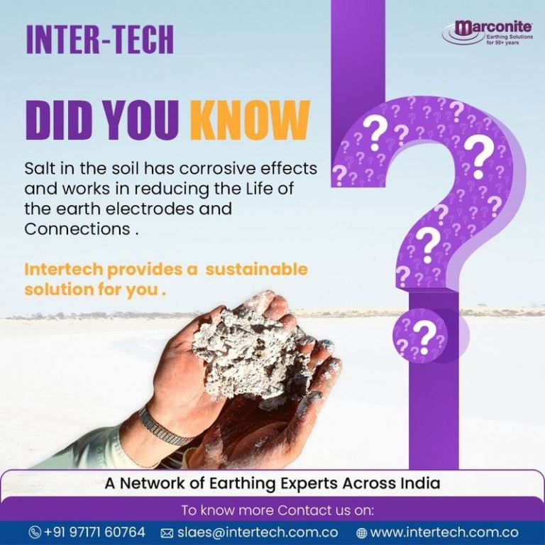 Use of marconite in earthing